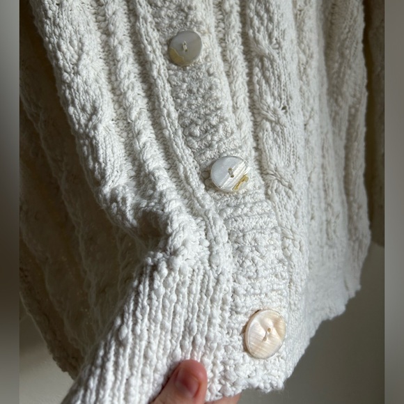 Show Me Your Mumu Callie Cream White Chunky Knit Cardigan XL - Picture 5 of 9